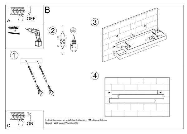 Zidna svjetiljka FROST
