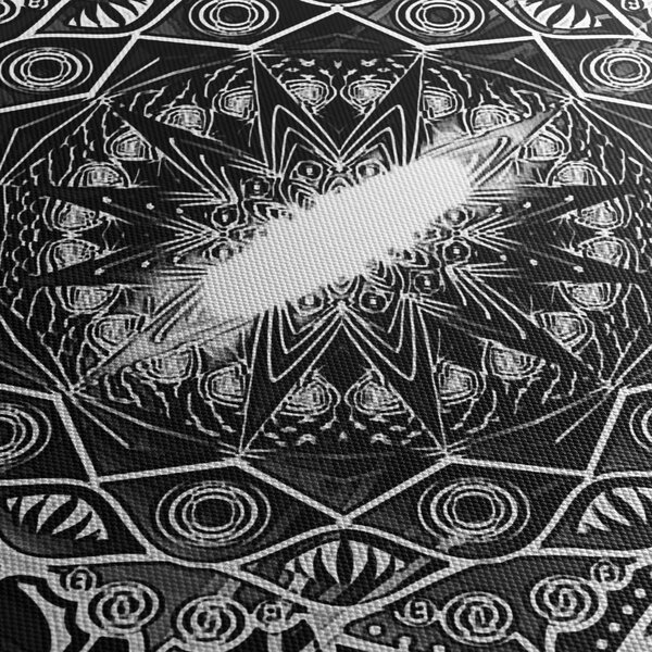 Slika crno-bijelih ornamenata (90x60 cm)
