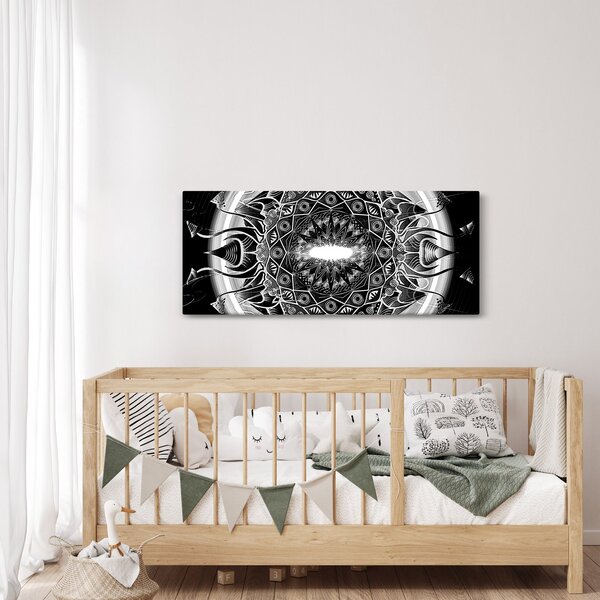 Slika crno-bijelih ornamenata (120x50 cm)