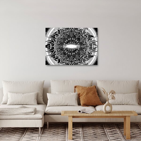 Slika crno-bijelih ornamenata (70x50 cm)