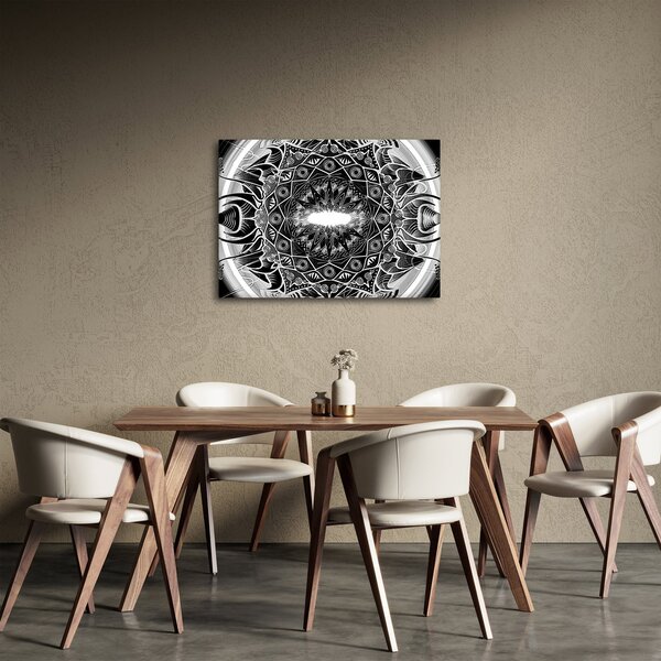 Slika crno-bijelih ornamenata (70x50 cm)