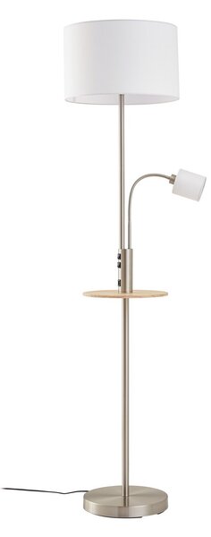 Podne Lampa Lindby, Aovan, Sivo, Dnevna soba, Metal, Moderan