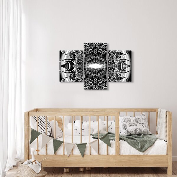 Slika crno-bijelih ornamenata (90x60 cm)