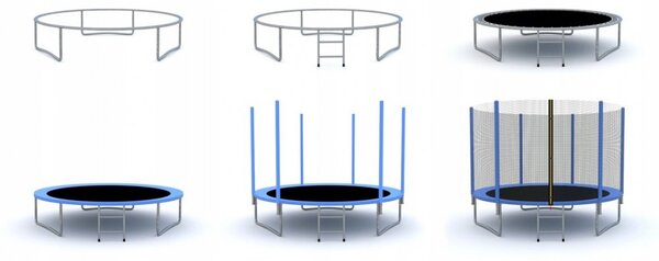 Vrtni trampolin sa zaštitnom mrežom 312 cm