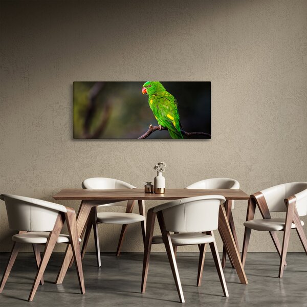 Slika papige na grani (120x50 cm)