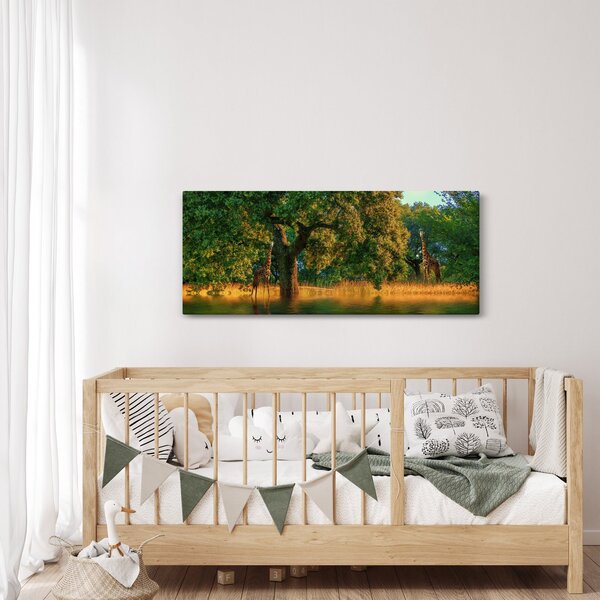 Slika žirafe u divljini (120x50 cm)