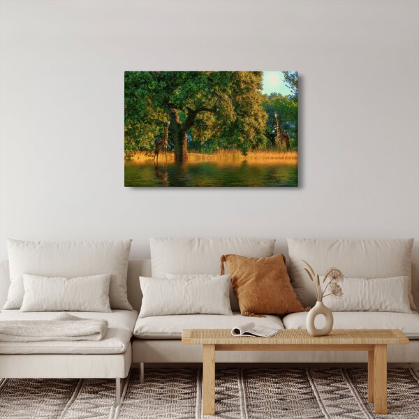 Slika žirafe u divljini (90x60 cm)