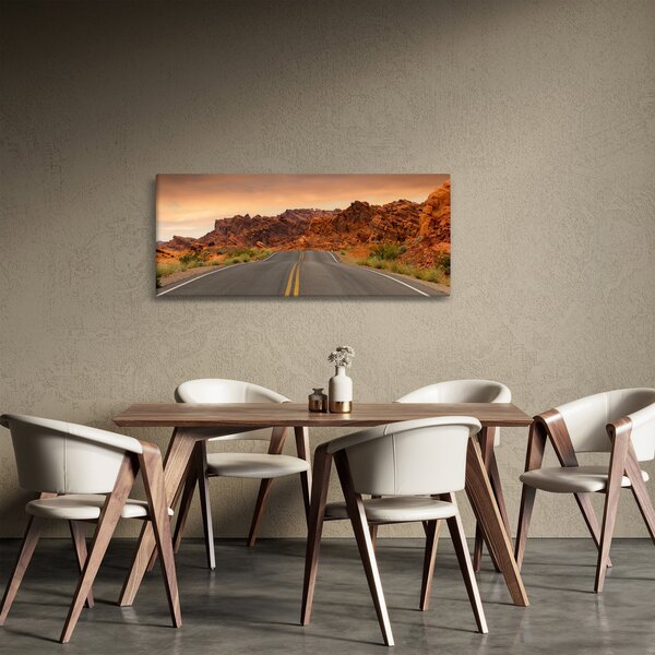 Slika ceste u planinama (120x50 cm)