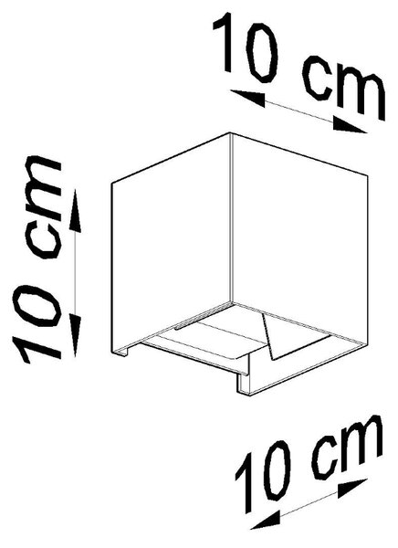 Zidna svjetiljka LUCA crna LED IP54