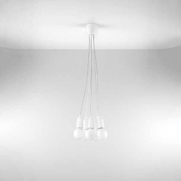 Viseća svjetiljka DIEGO 5 bijela