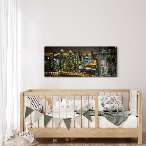 Slika noćnog grada (120x50 cm)