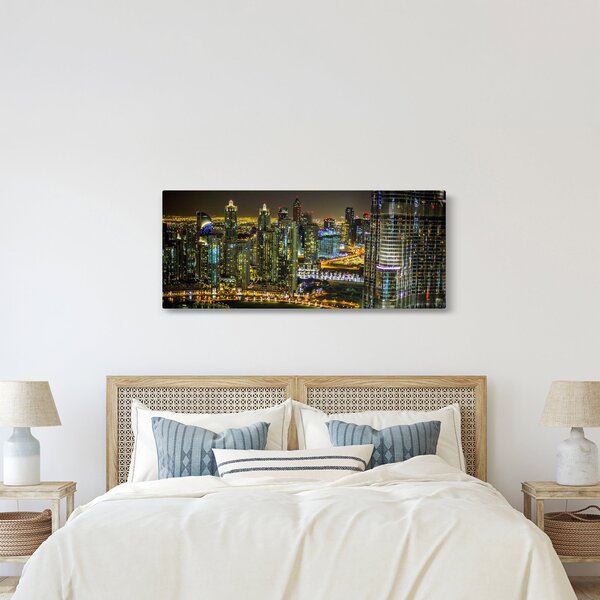 Slika noćnog grada (120x50 cm)