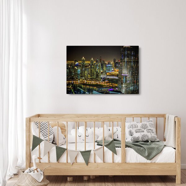 Slika noćnog grada (90x60 cm)