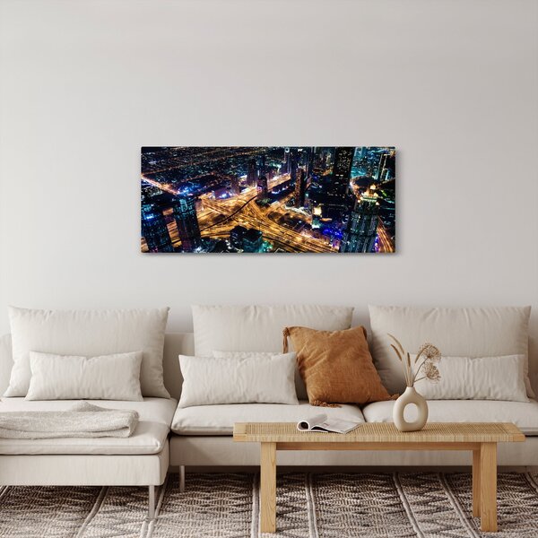 Slika noćnog grada (120x50 cm)