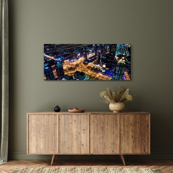 Slika noćnog grada (120x50 cm)