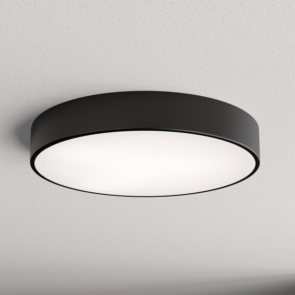 TEMAR LIGHTING Cleo stropna svjetiljka, Ø 50 cm, IP20, crna, metalna, E27, prigušiva, Crno, Dnevni boravak/blagovaonica, Metal