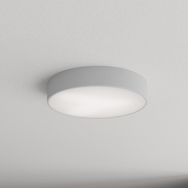 TEMAR LIGHTING Stropna svjetiljka Cleo 400, Ø 40 cm siva, prigušiva, Sivo, Dnevni boravak/blagovaonica, Metal