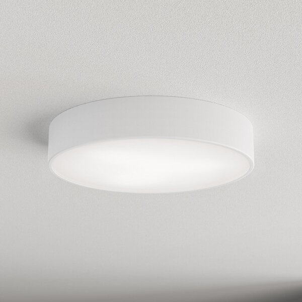 TEMAR LIGHTING Stropna svjetiljka Cleo 400, IP54, Ø 40 cm bijela, prigušiva, Bijela, Dnevni boravak/blagovaonica, Metal