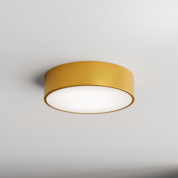 TEMAR LIGHTING Stropna svjetiljka Cleo 300, zlatna, senzor, IP20, Ø 30 cm, metalna, Zlato / mjed, Dnevni boravak/blagovaonica, Metal