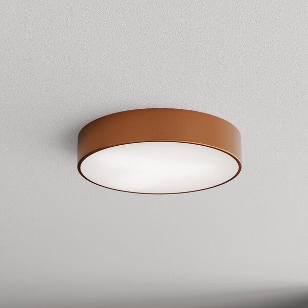 TEMAR LIGHTING Stropna svjetiljka Cleo 400, bakrena, senzorska, IP54, Ø 40 cm, metalna, Bakar, Područje hodnika, Metal