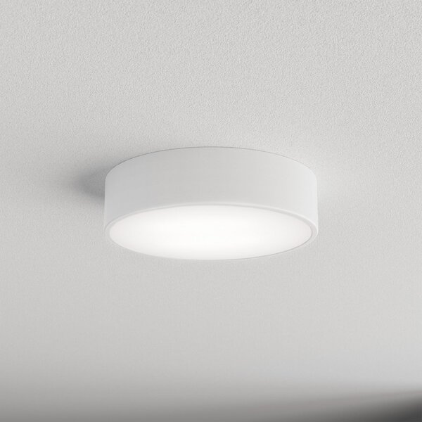 TEMAR LIGHTING Cleo stropna svjetiljka, Ø 30 cm, IP20, bijela, metalna, E27, prigušiva, Bijela, Dnevni boravak/blagovaonica, Metal