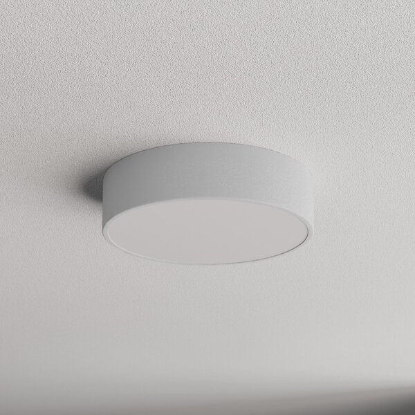 TEMAR LIGHTING Stropna svjetiljka Cleo 300, Ø 30 cm siva, prigušiva, Sivo, Dnevni boravak/blagovaonica, Metal