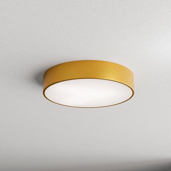 TEMAR LIGHTING Stropna svjetiljka Cleo 400, IP54, Ø 40 cm zlatna, prigušiva, Zlato / mjed, Dnevni boravak/blagovaonica, Metal