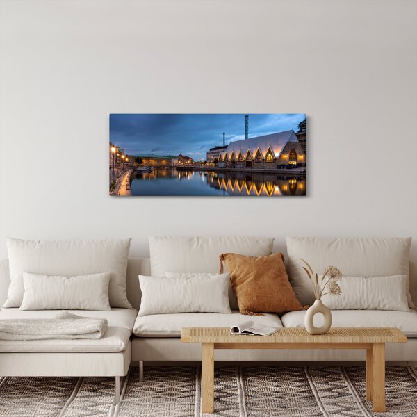 Slika vodenog kanala - Göteborg (120x50 cm)