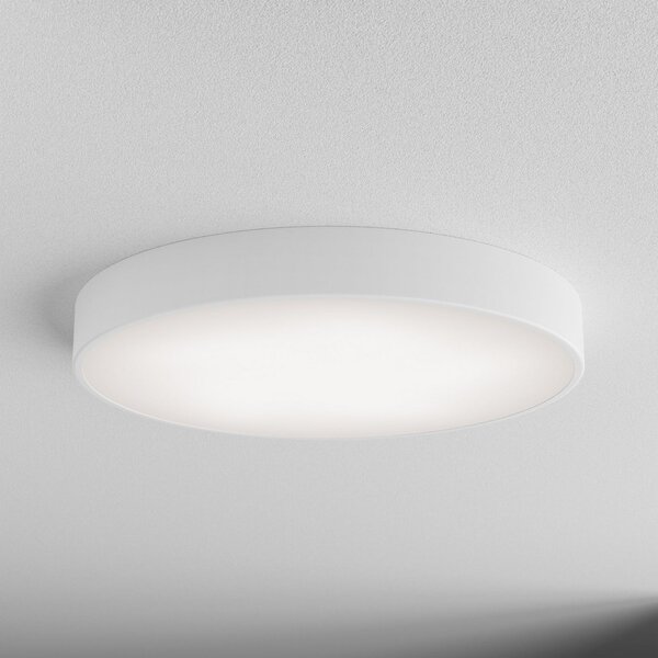 TEMAR LIGHTING Plafonjera Cleo, Ø 60 cm, IP20, bijela, metal, E27, prigušiva, Bijela, Dnevni boravak/blagovaonica, Metal