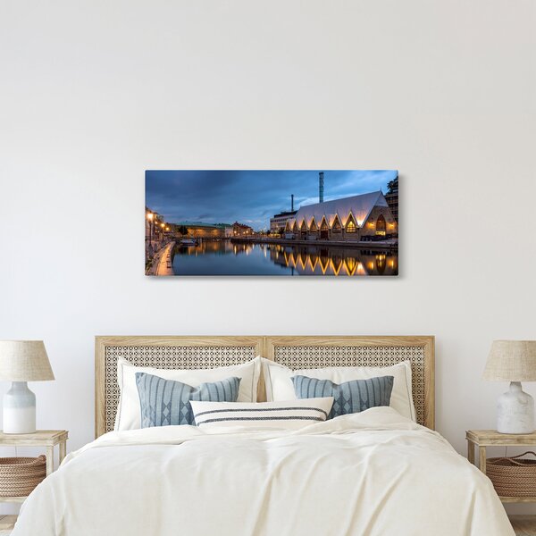 Slika vodenog kanala - Göteborg (120x50 cm)