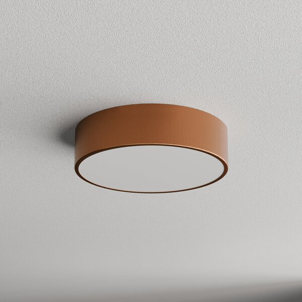 TEMAR LIGHTING Stropna svjetiljka Cleo 300, Ø 30 cm bakrena, prigušiva, Bakar, Dnevni boravak/blagovaonica, Metal