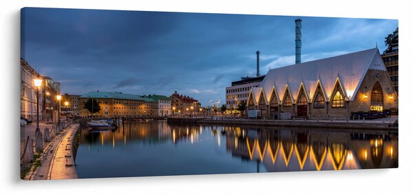 Slika vodenog kanala - Göteborg (120x50 cm)