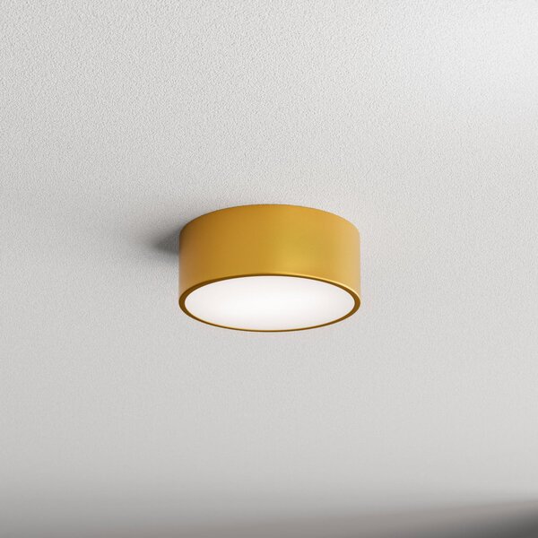 TEMAR LIGHTING Stropna svjetiljka Cleo 200, zlatna, senzor, IP20, Ø 20 cm, E27, prigušiva, Zlato / mjed, Dnevni boravak/blagovaonica, Metal