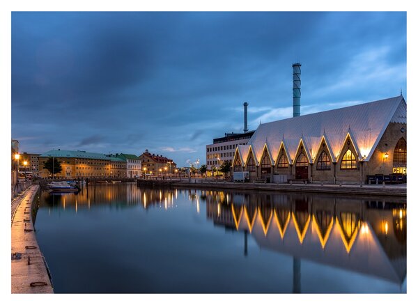 Slika vodenog kanala - Göteborg (70x50 cm)