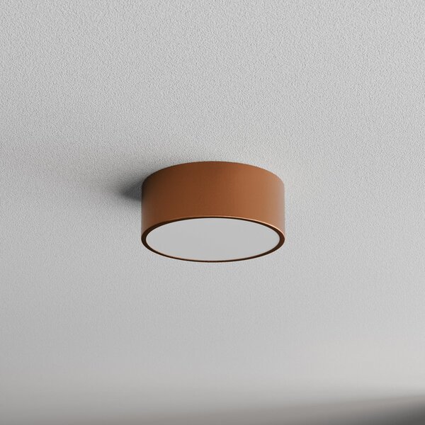 TEMAR LIGHTING Stropna svjetiljka Cleo 200, bakar, senzor, IP20, Ø 20 cm, E27, prigušiva, Bakar, Dnevni boravak/blagovaonica, Metal