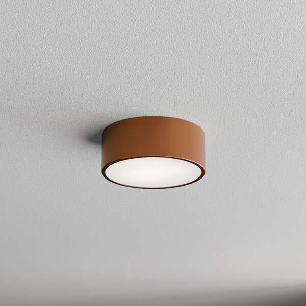 TEMAR LIGHTING Stropna svjetiljka Cleo 200, bakar, senzor, IP20, Ø 20 cm, E27, prigušiva, Bakar, Dnevni boravak/blagovaonica, Metal
