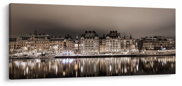 Slika grada u polumraku (120x50 cm)