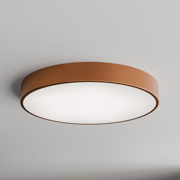 TEMAR LIGHTING Stropna svjetiljka Cleo 600, Ø 60 cm bakrena, prigušiva, Bakar, Dnevni boravak/blagovaonica, Metal