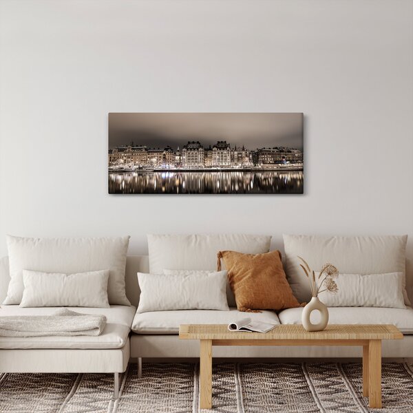 Slika grada u polumraku (120x50 cm)