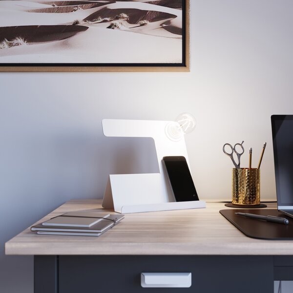 Stolna lampa INCLINE bijela