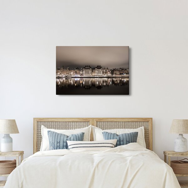 Slika grada u polumraku (90x60 cm)