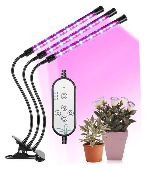 Hadex - LED Prigušiva stolna lampa s kvačicom za uzgoj biljaka LED/12W/5V