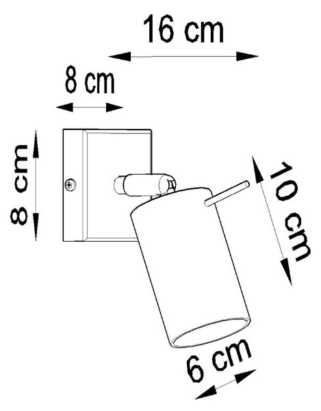 Zidna svjetiljka RING krome