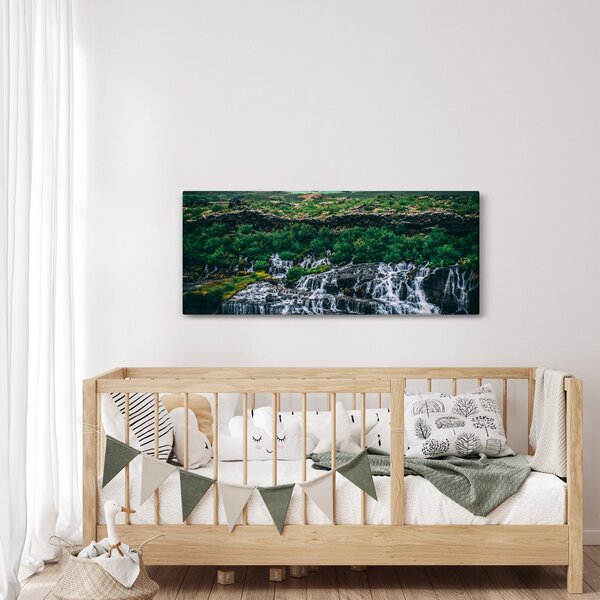 Slika slapova u prirodi (120x50 cm)