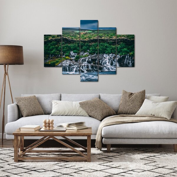 Slika slapova u prirodi (150x105 cm)