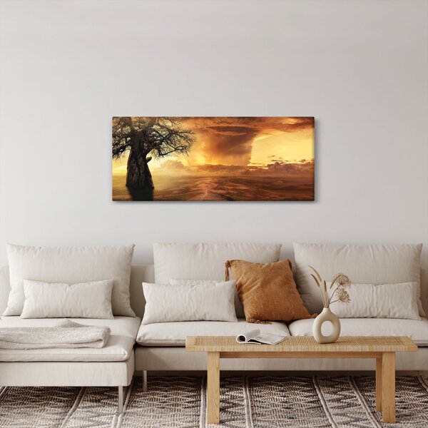 Slika narančastih oblaka (120x50 cm)