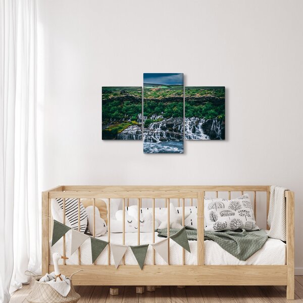 Slika slapova u prirodi (90x60 cm)