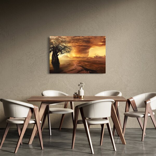 Slika narančastih oblaka (90x60 cm)