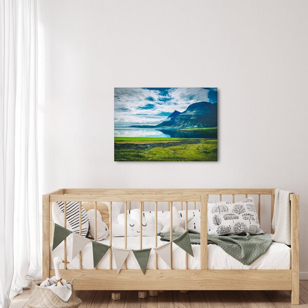 Slika jezera s planinama (70x50 cm)