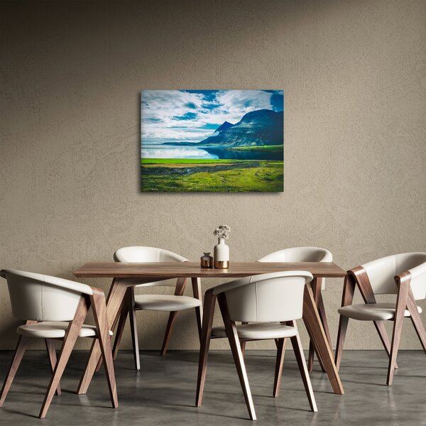 Slika jezera s planinama (70x50 cm)